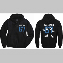 Six Seven 67  hrub&aacute; mikina na zips s kapucou stiahnuteľnou &scaron;n&uacute;rkami